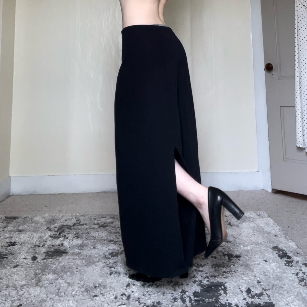 Patagonia Black Maxi A-Line Skirt Comfortable Casual Stretchy Cotton Cute Trend - Picture 11 of 16